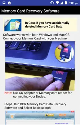 Memory Card Recovery Software android App screenshot 9