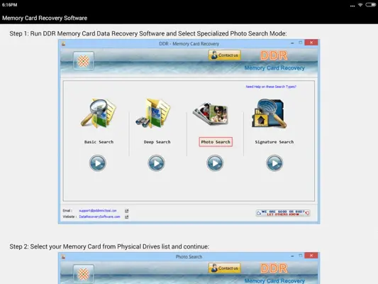 Memory Card Recovery Software android App screenshot 1