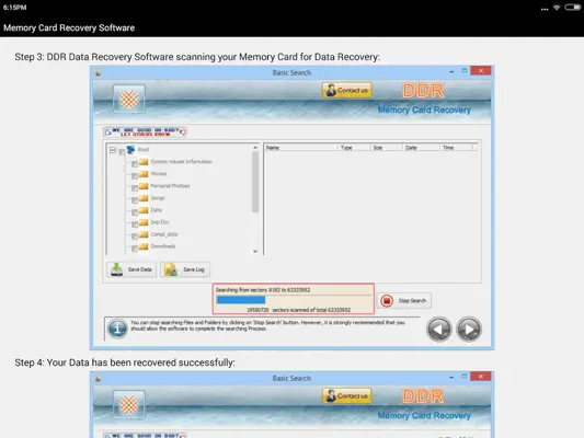 Memory Card Recovery Software android App screenshot 3