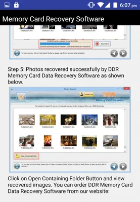 Memory Card Recovery Software android App screenshot 6